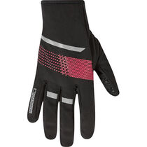 Madison Element women's softshell gloves, black / fiery pink