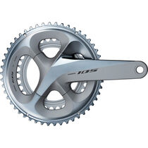 Shimano 105 FC-R7000 105 double chainset, HollowTech II 172.5 mm 53 / 39T, silver